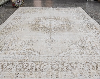 vintage area rug 6x9 light green rug neutral oushak rug 6 x 9 oushak faded turkish rug area rug large floor rugs muted turkish rug boho rug