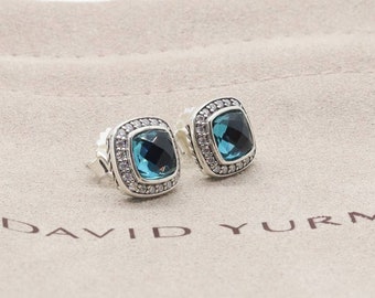 David Yurman 3mm Cable BerriesOsetra Hampton Blue Topaz RingBand