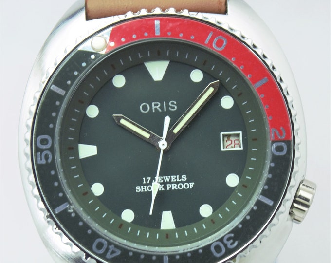 oris green divers watch