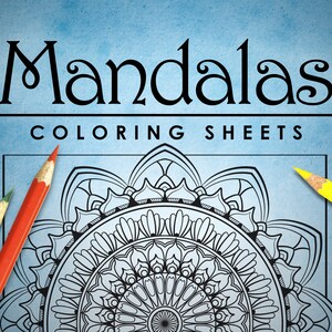 Printable Mandala Coloring Sheets: Adult Coloring Book for Stress Relief | Instant Digital PDF Download