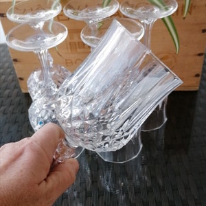 Vintage Cristal D’Arques Longchamp Wine Glasses - Set of 6