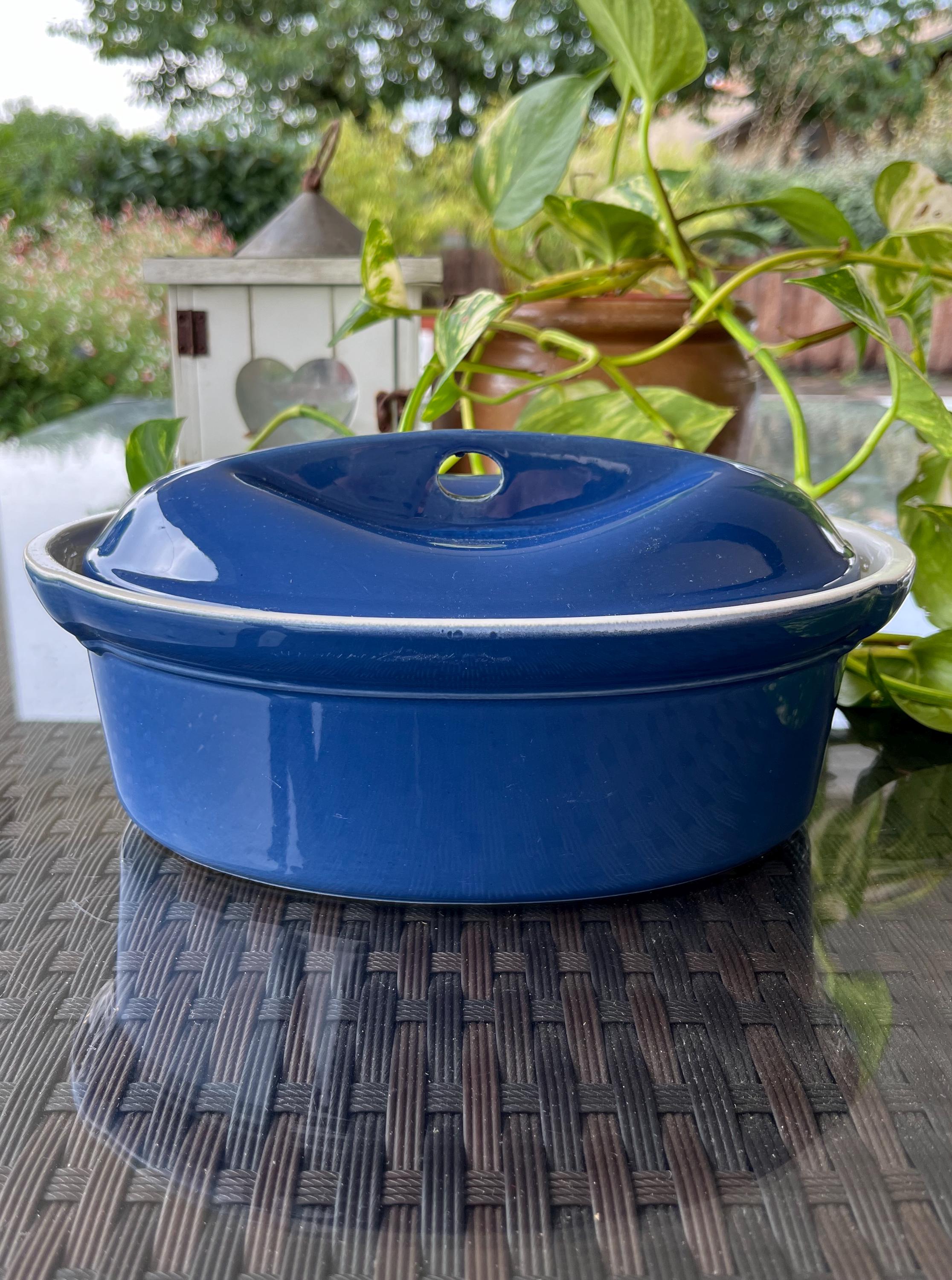 Vintage Emile Henry Blue Terrine With Lid: French Casserole - Etsy