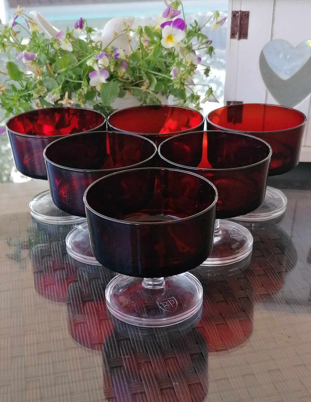 Luminarc Coupelles Dessert Rouge Cerise