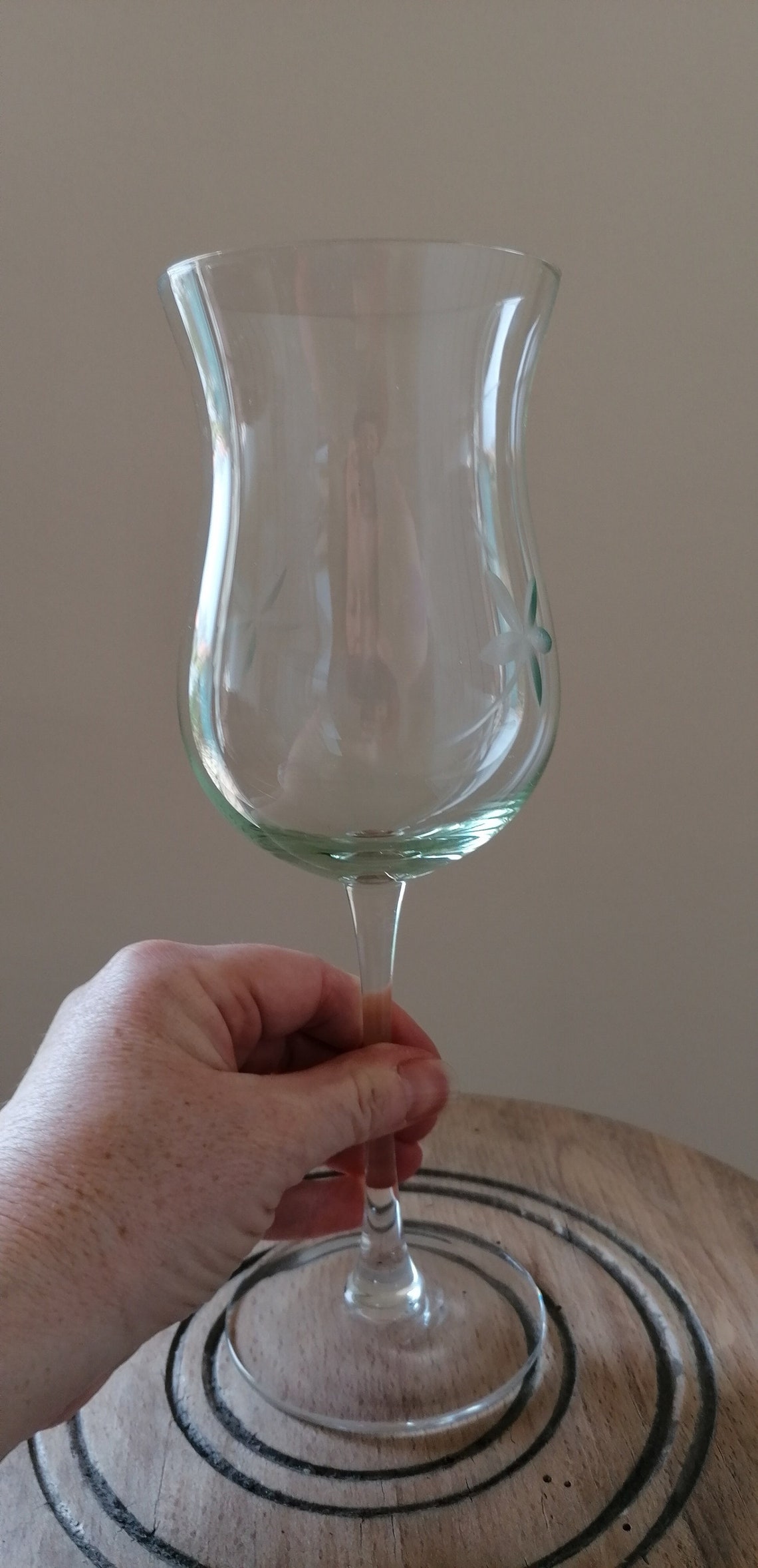 Two Vintage Grappa Brandy Glasses. Tulip Shape Glasses. Etsy