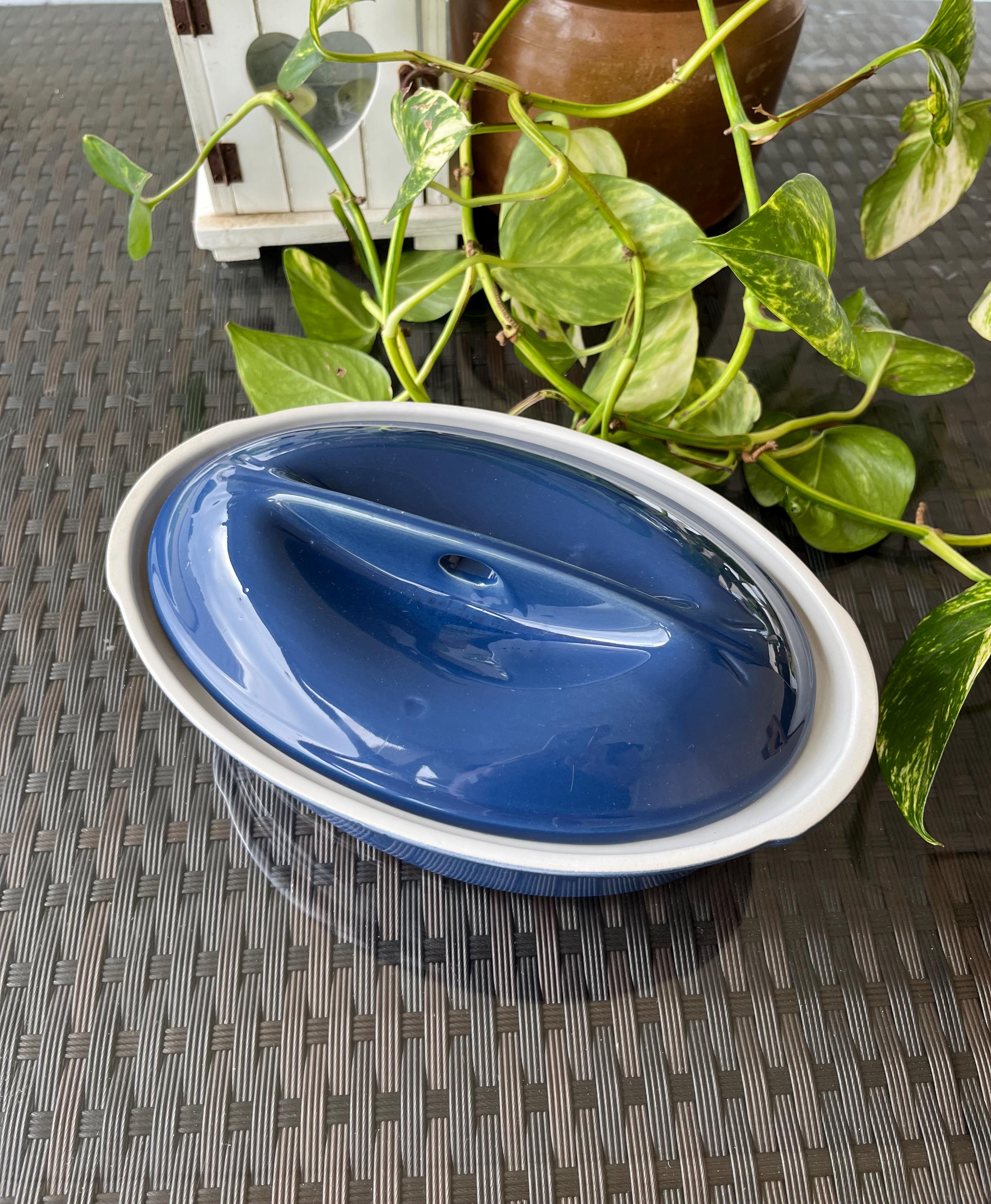 Vintage Emile Henry Blue Terrine With Lid: French Casserole - Etsy