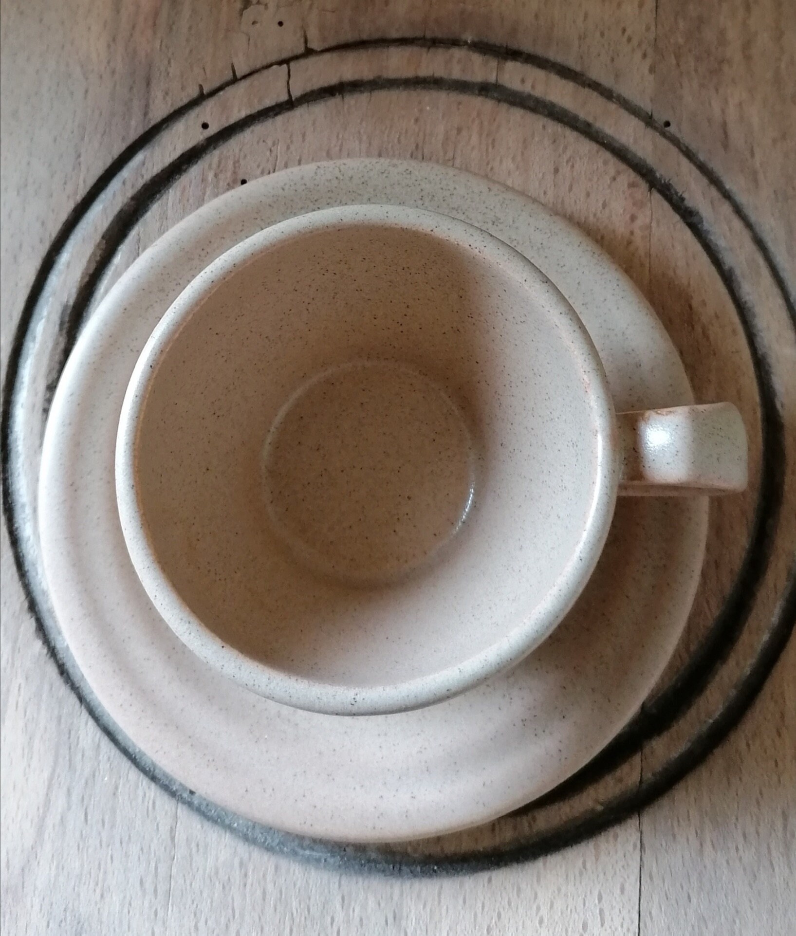 Pot à café ancien en faïence vintage - Décoration