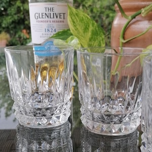 Vintage Cristal D&#39;Arques whiskybekers - Durand Villandry Lowball-glazen - set van twee