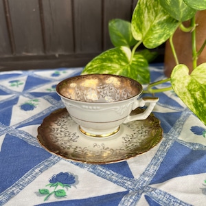 Vintage German Demitasse. Espresso cup and Saucer. Drink ware. Kitchen and Dining. Gift Idea.