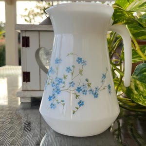 PICHET AVEC COUVERCLE Arcopal Veronica myosotis cafetière, pichet à eau