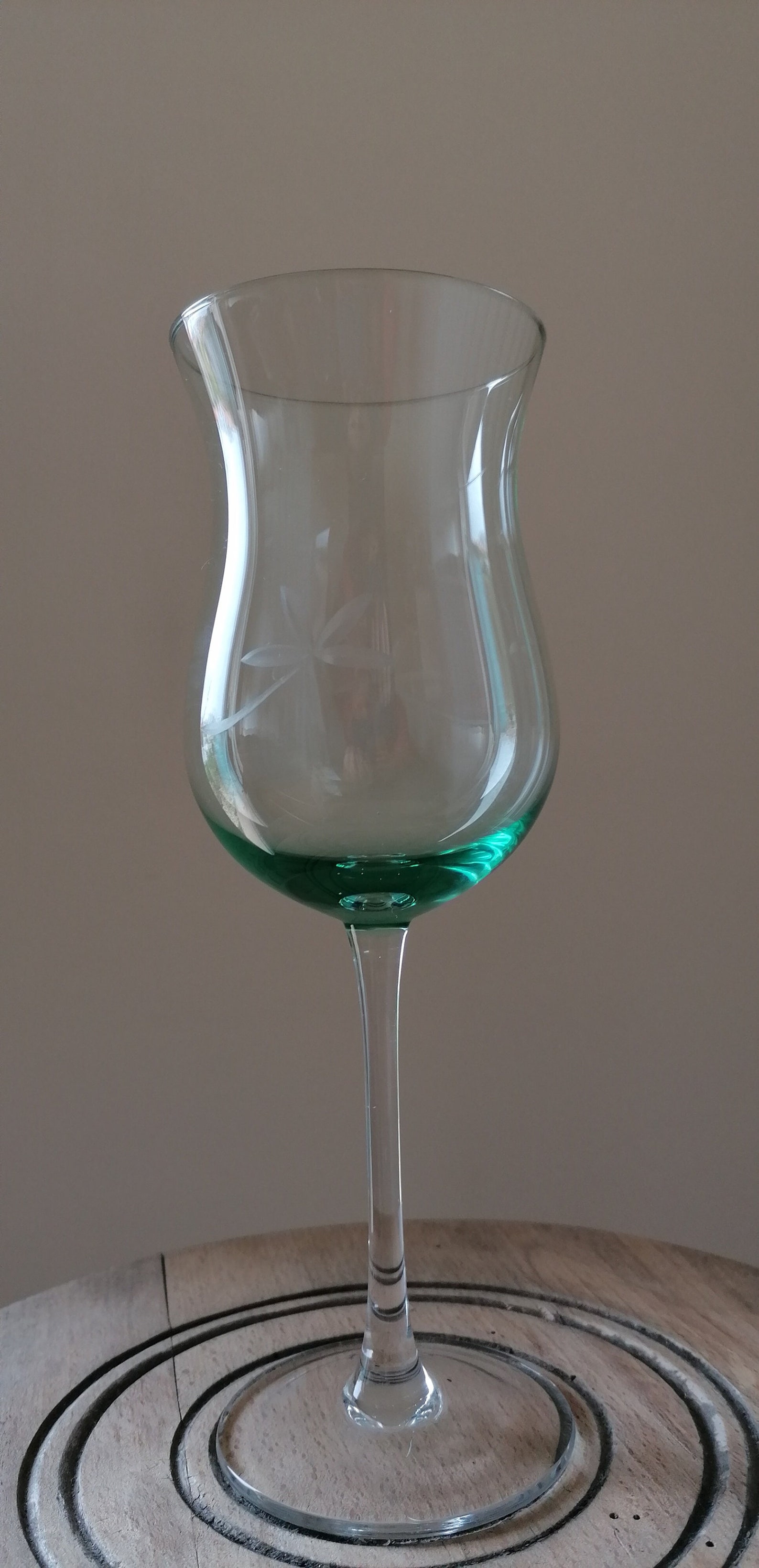 Two Vintage Grappa Brandy Glasses. Tulip Shape Glasses. Etsy