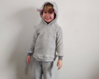 Two-piece little mouse costume for boys and girls