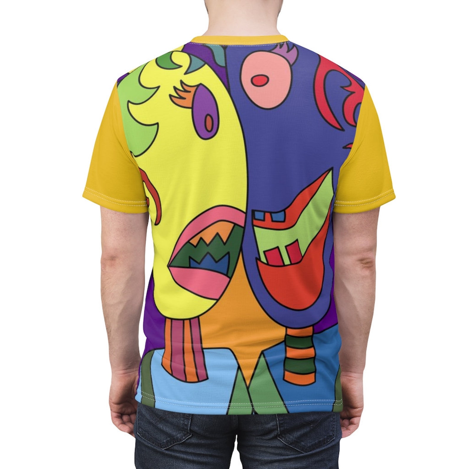 Shirt TShirt Funky shirt Cool shirt Unisex AOP Cut & Sew Etsy