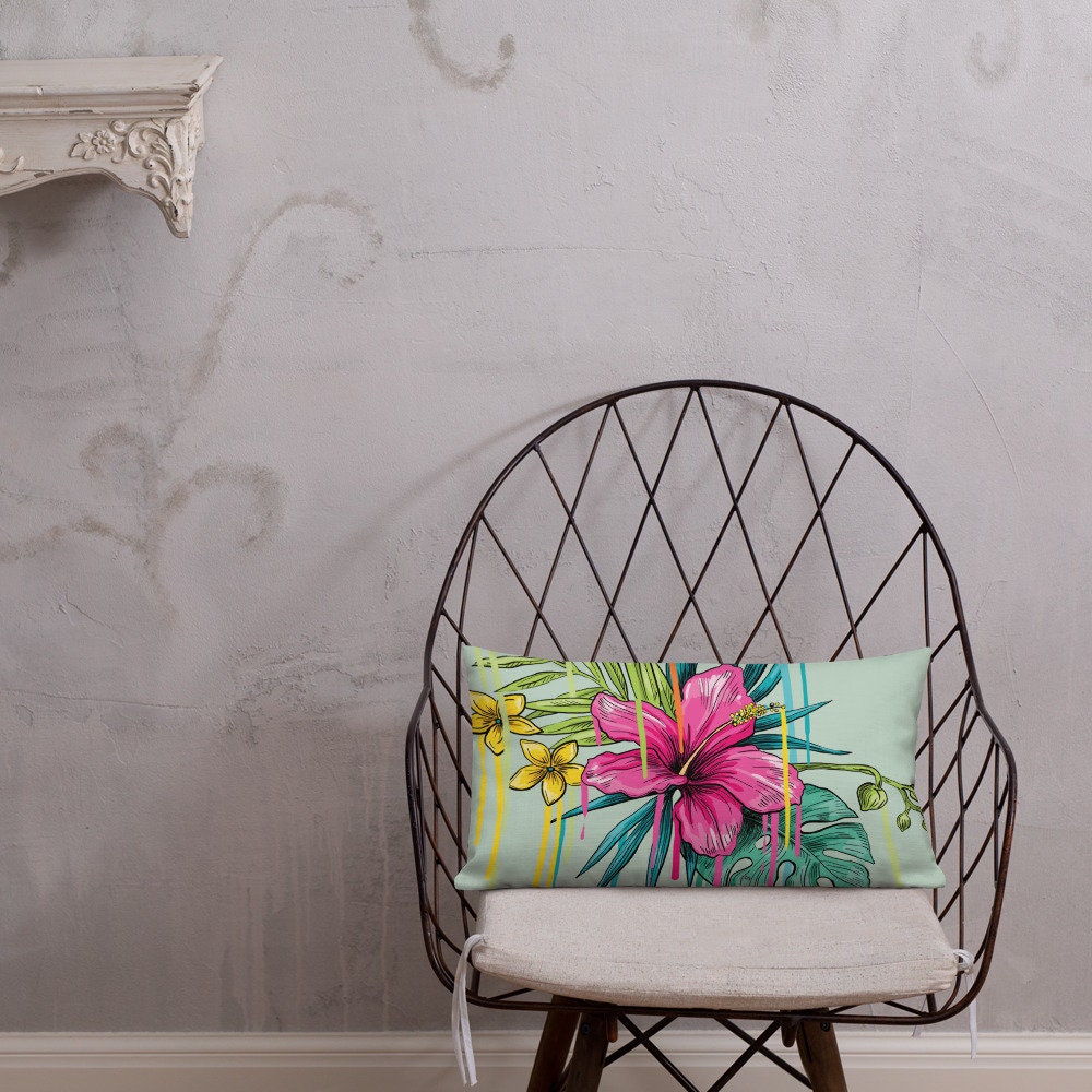 Blumenkissen dekorative Kissen Floral Wohnkultur Premium | Etsy