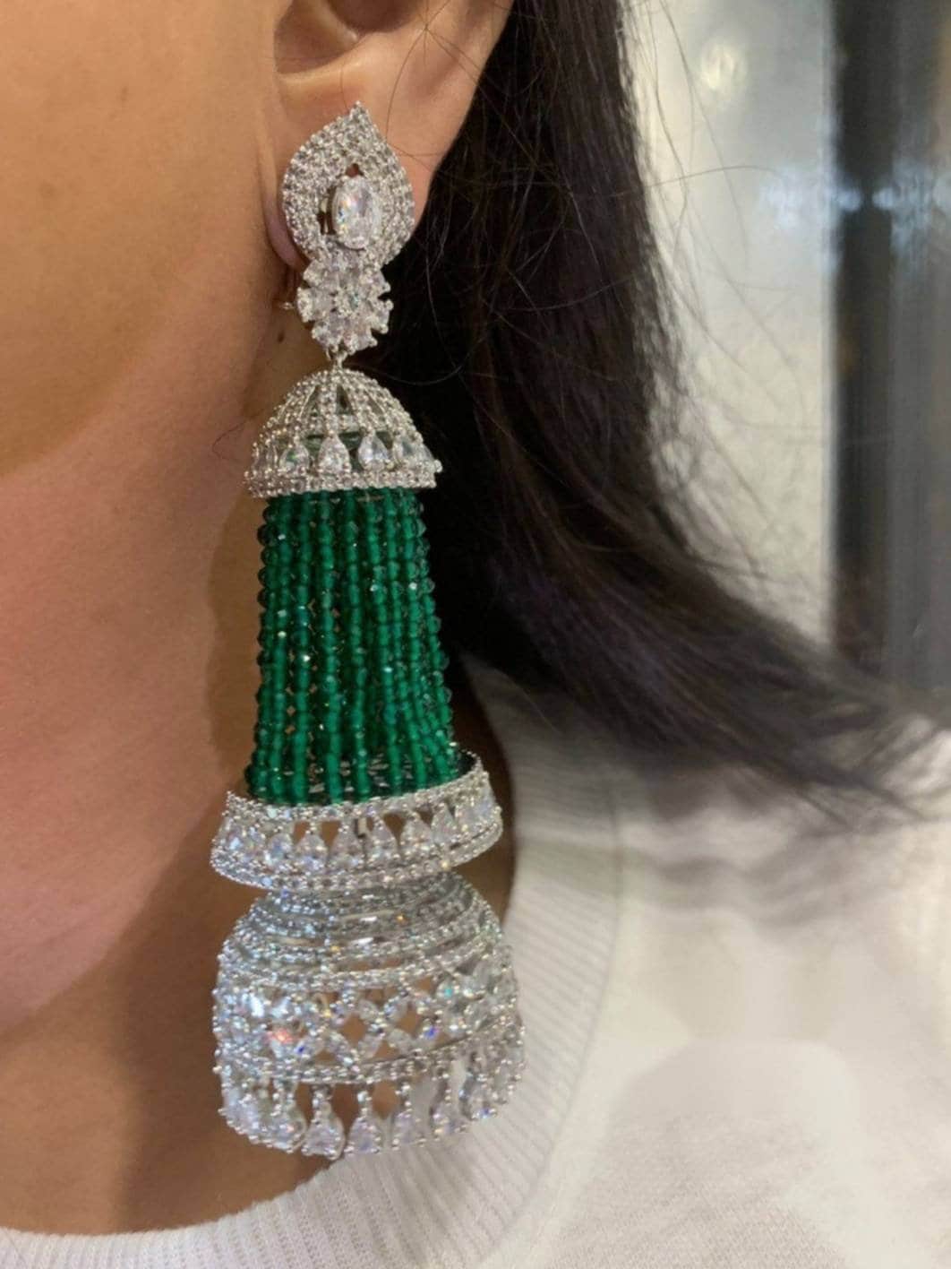Gold Plated Earrings | Buy Indian Jadau Jewelry Online | Sterling Silver