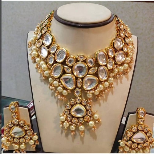 Sabyasachi Designer Kundan Set Green Kundan Bridal Set Etsy Canada