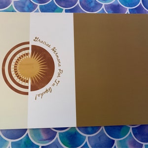 Merci à Hermana pour votre aide ! / Merci beaucoup pour votre aide sœur ! - Carte de voeux espagnole, dites-le en espagnol