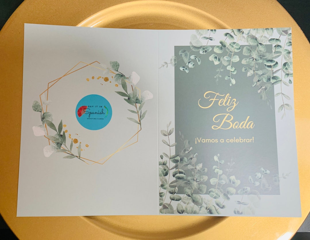 Feliz Boda / Spanish Wedding Card Spanish Postcard / Greeting Card