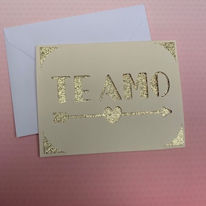 Te Amo / I Love You Card - Romanic Cards, Say it in Spanish, Valentine's Day, With Love, for him or her, Birthday Card, gold glitter