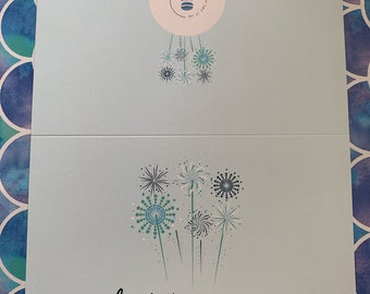 Felictations a vous! / Congratulations! - French Greeting Card - Custom Made - 5x7" with envelope, Blank Inside