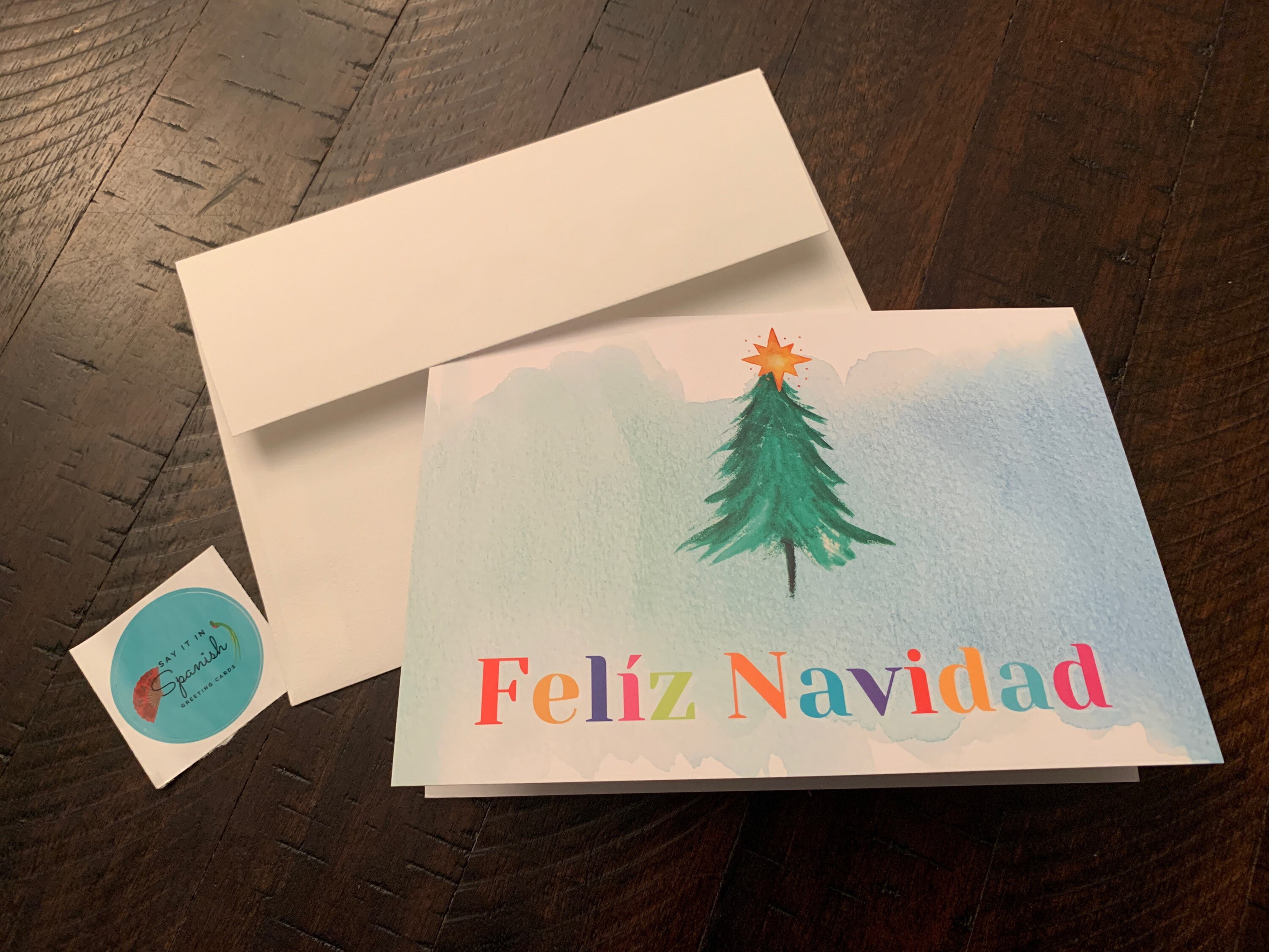 SPANISH Eye-catching Colorful Envelope Sticker Seals Encouraging