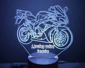 Lampe moto personnalisable