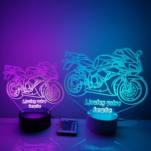 Lampe moto personnalisable image 2