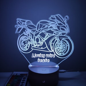 Lampe moto personnalisable image 1