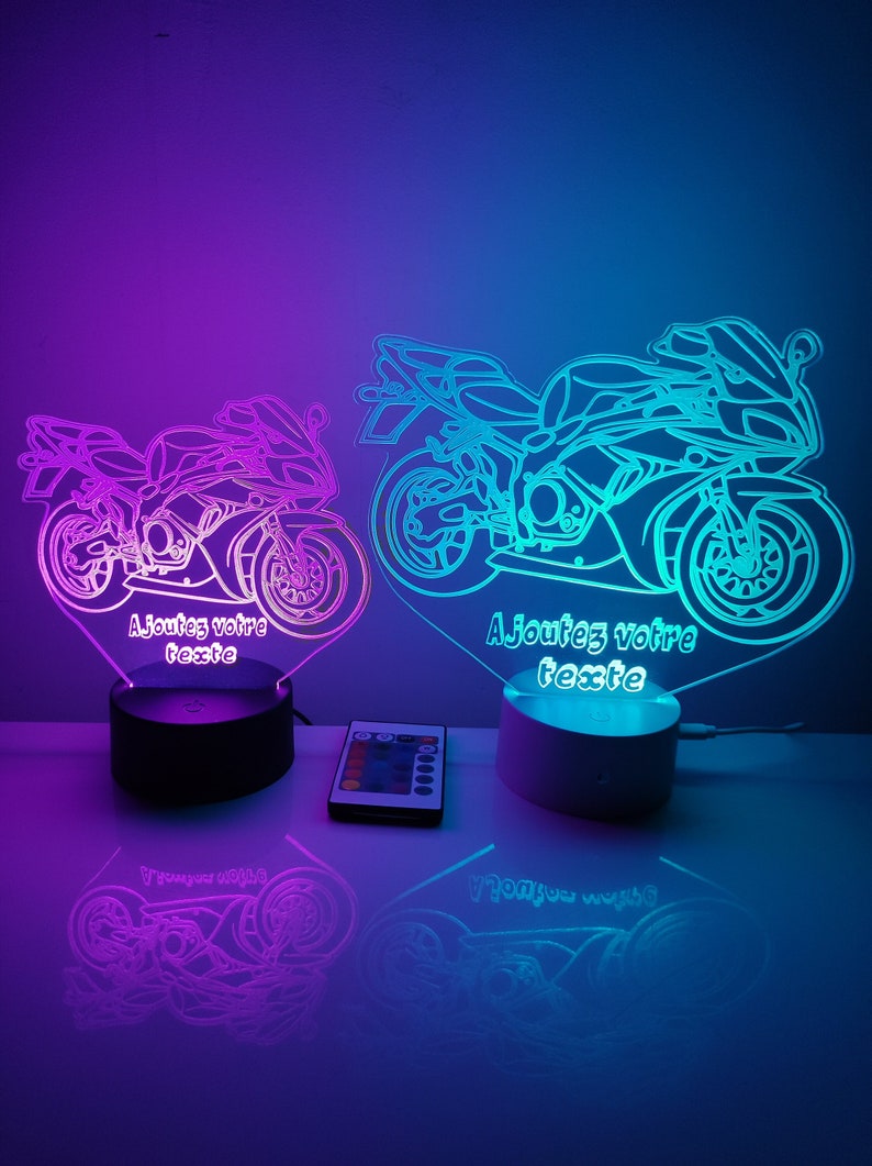 Lampe moto personnalisable image 2