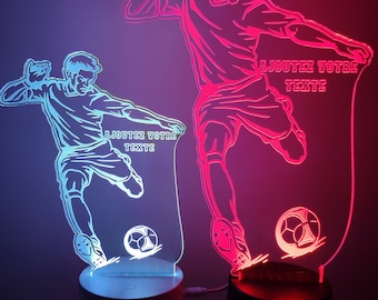 Customizable football player lamp