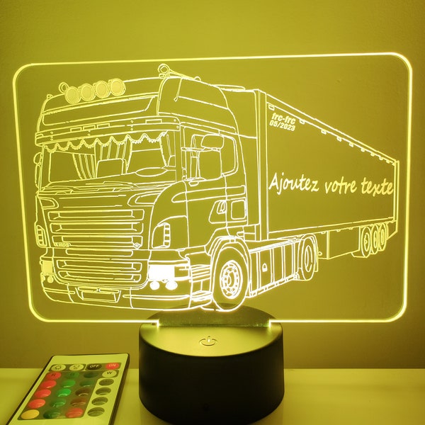 Lampe camion personnalisable