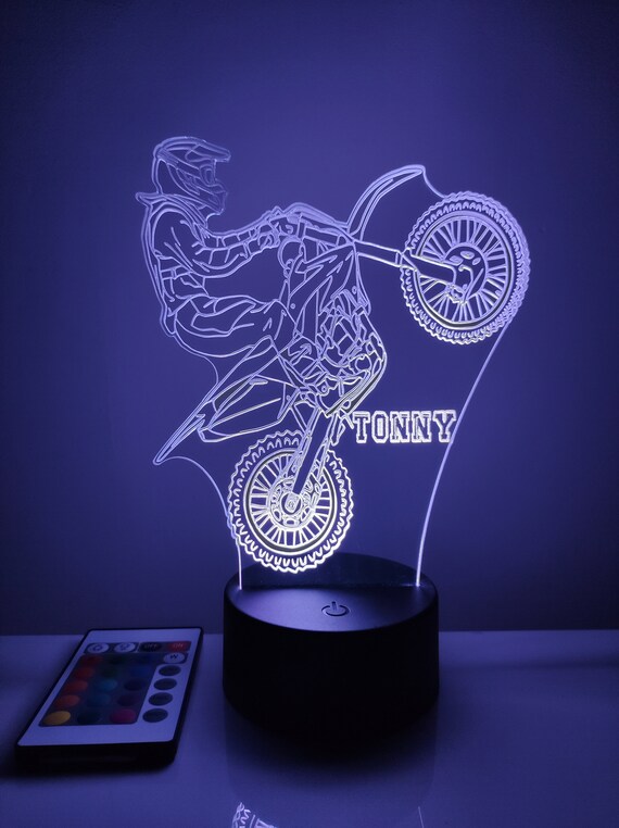 Lampe moto cross personnalisable -  France