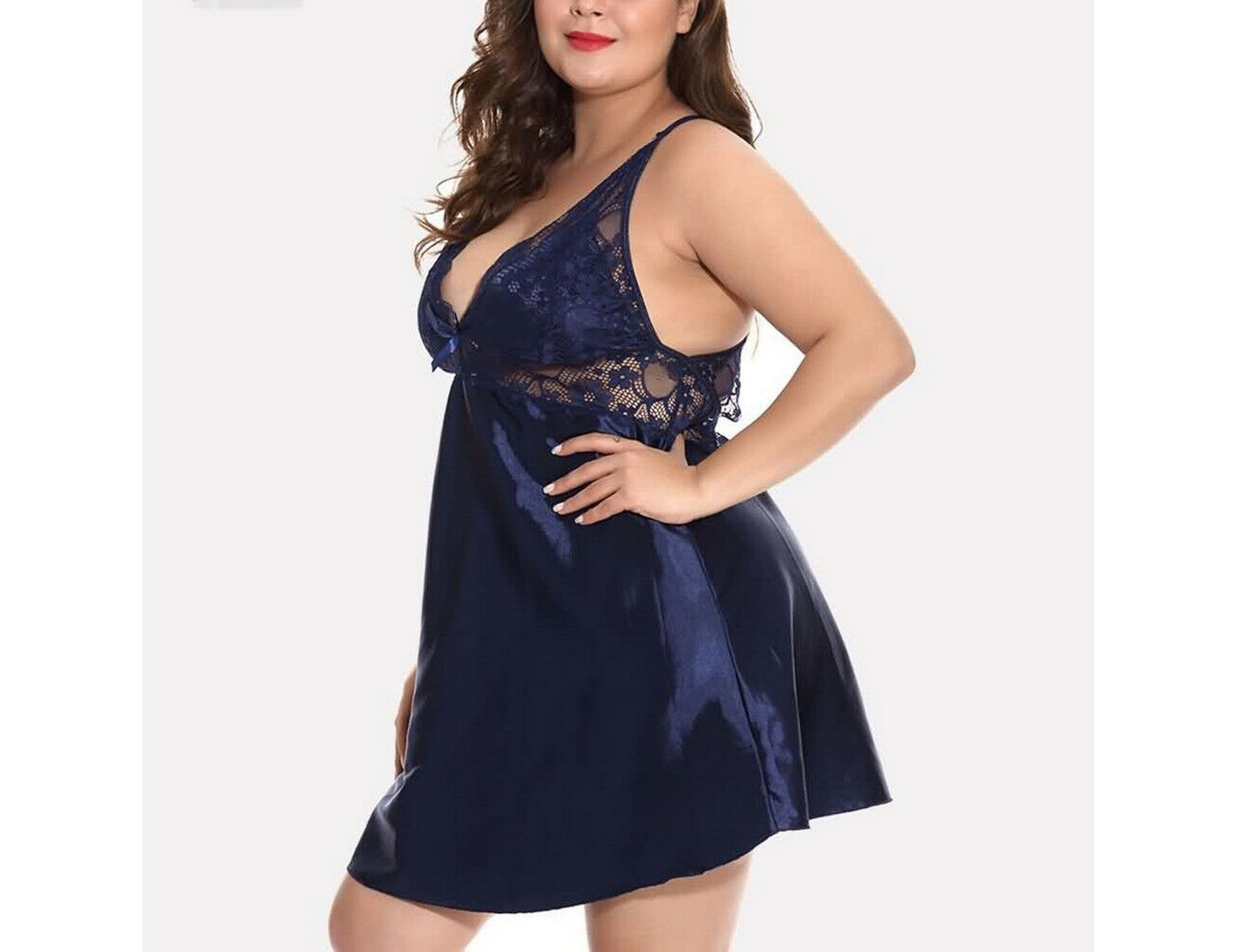 Plus Size Women Lace Babydoll Lingerie Set Sexy Ladies | Etsy