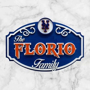 Personalized New York Mets sign
