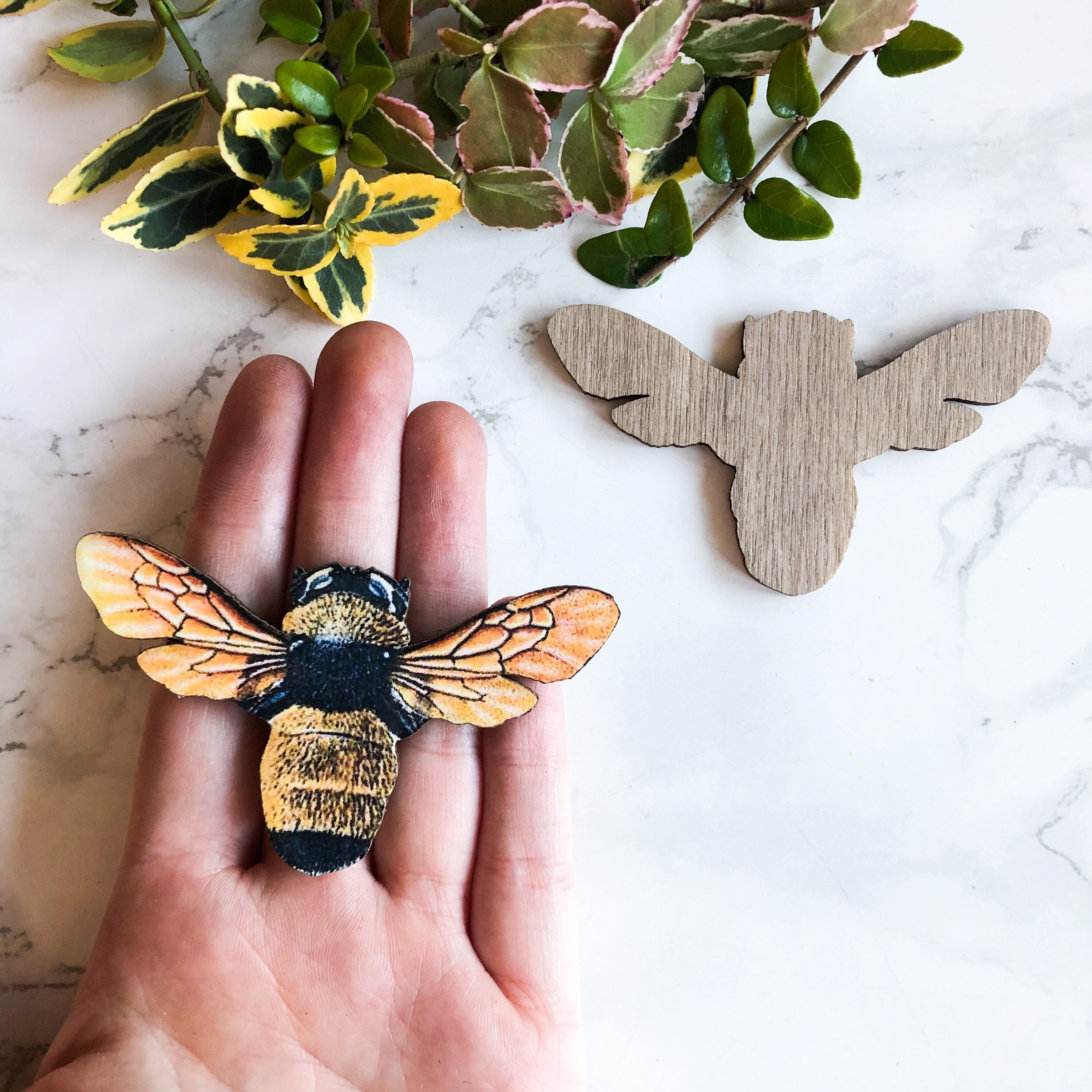 Bumble bees. wooden cutout for crafting and jewellery making. Etsy