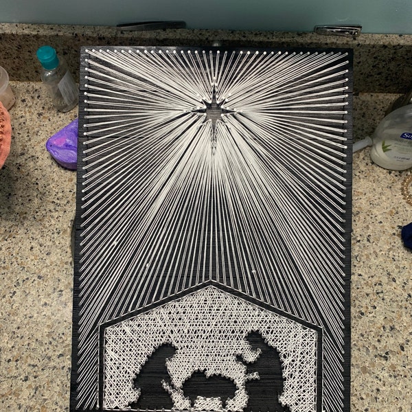 Nativity String Art Etsy