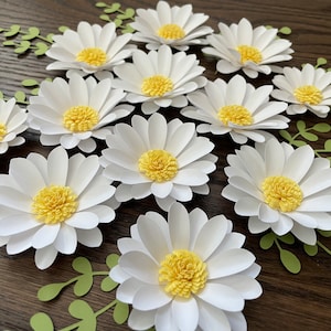 Gänseblümchen, florale Mittelstücke, Desserttischdekor, Babypartydekor, 1.Geburtstagspartydekor, Schattenboxblumen, Gänseblümchenblumen