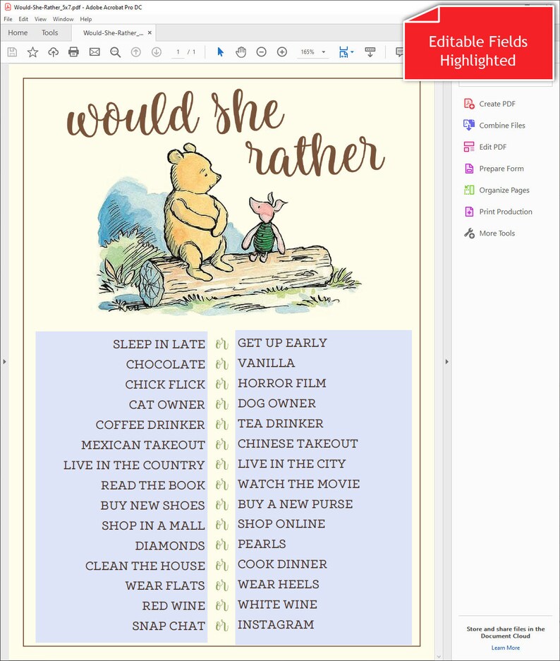 Winnie the Pooh Baby Shower Games Printable Bundle Baby Bingo Word Scramble Bingo The Price is Right Instant Download Digital