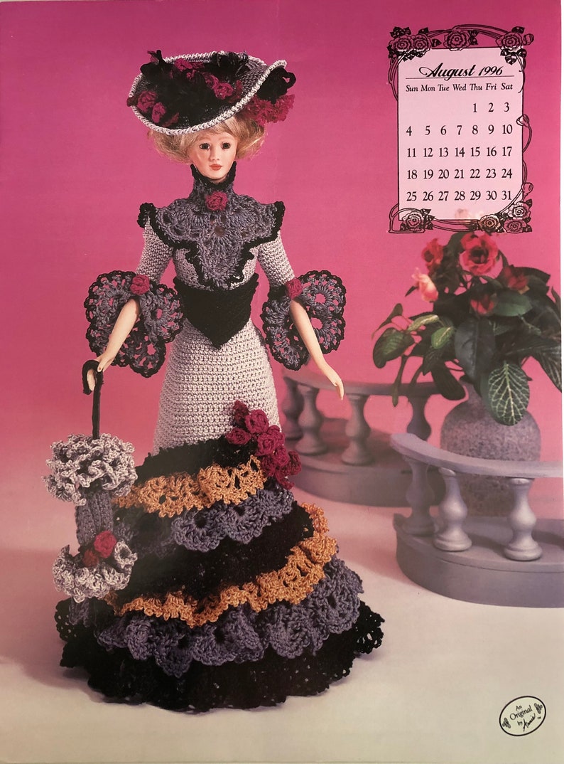 Annie's Attic Crochet Calendar Bed Doll Pattern Miss Etsy