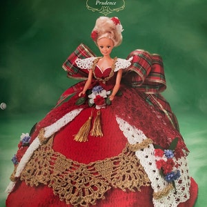 Annies Dachboden Potter Häkelbett Puppenmuster Herrliche Kleider „Prudence“ Belle of the Ball Barbie Puppenkleid Originalmuster
