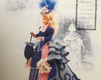 Annie's Attic Häkelkalender Bettmuster September 1993 Barbiekleid Victorian Originalanleitung