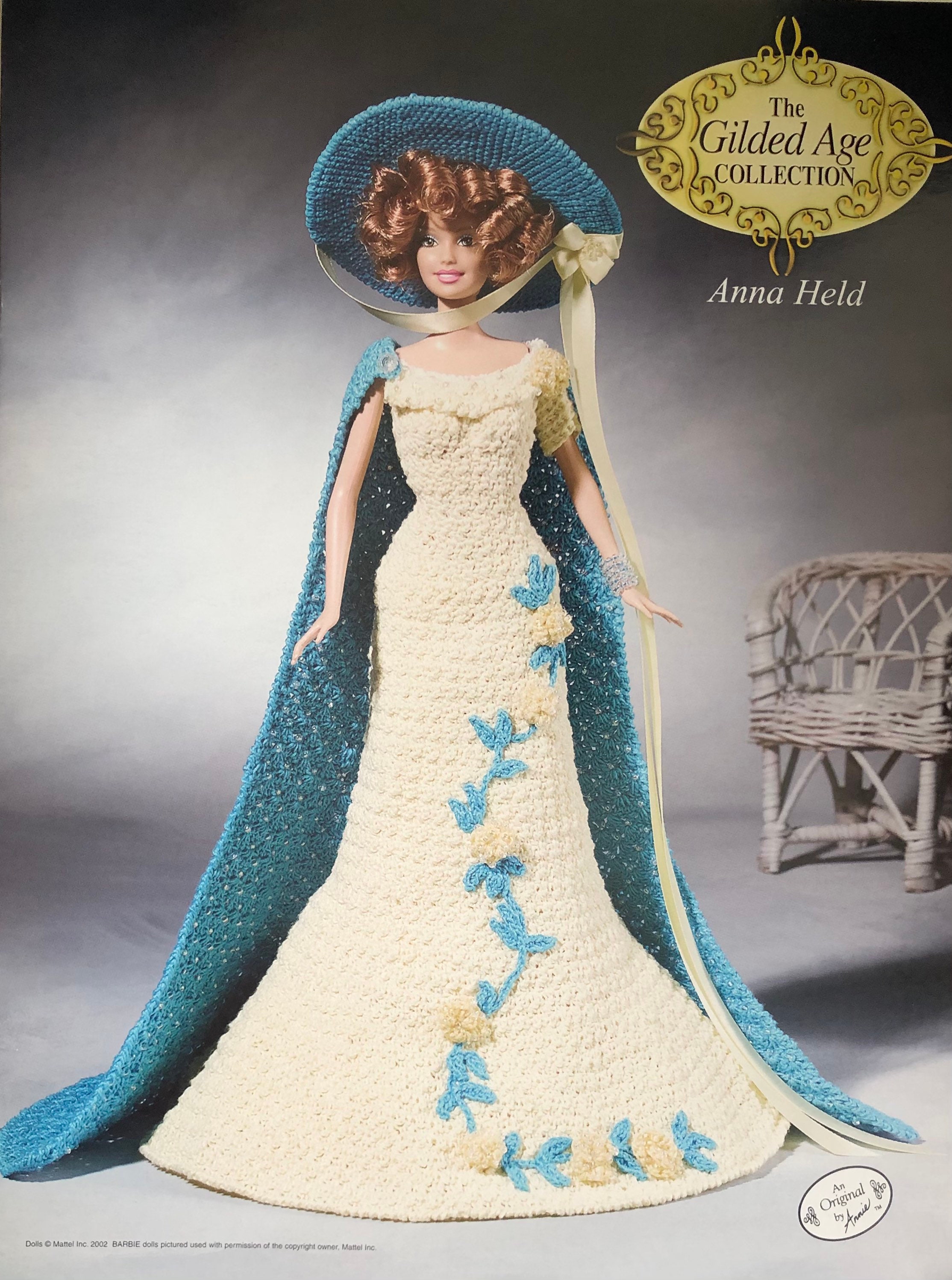 Annie's Attic Crochet Bed Doll Pattern Anna Held The Etsy
