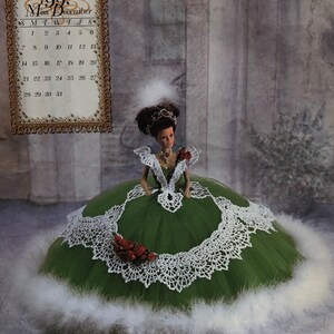Annie's Attic Potter Crochet Bed Doll Pattern December 1997 Master Crochet The Royal Ballgowns Collection Barbie Doll Dress Original pattern