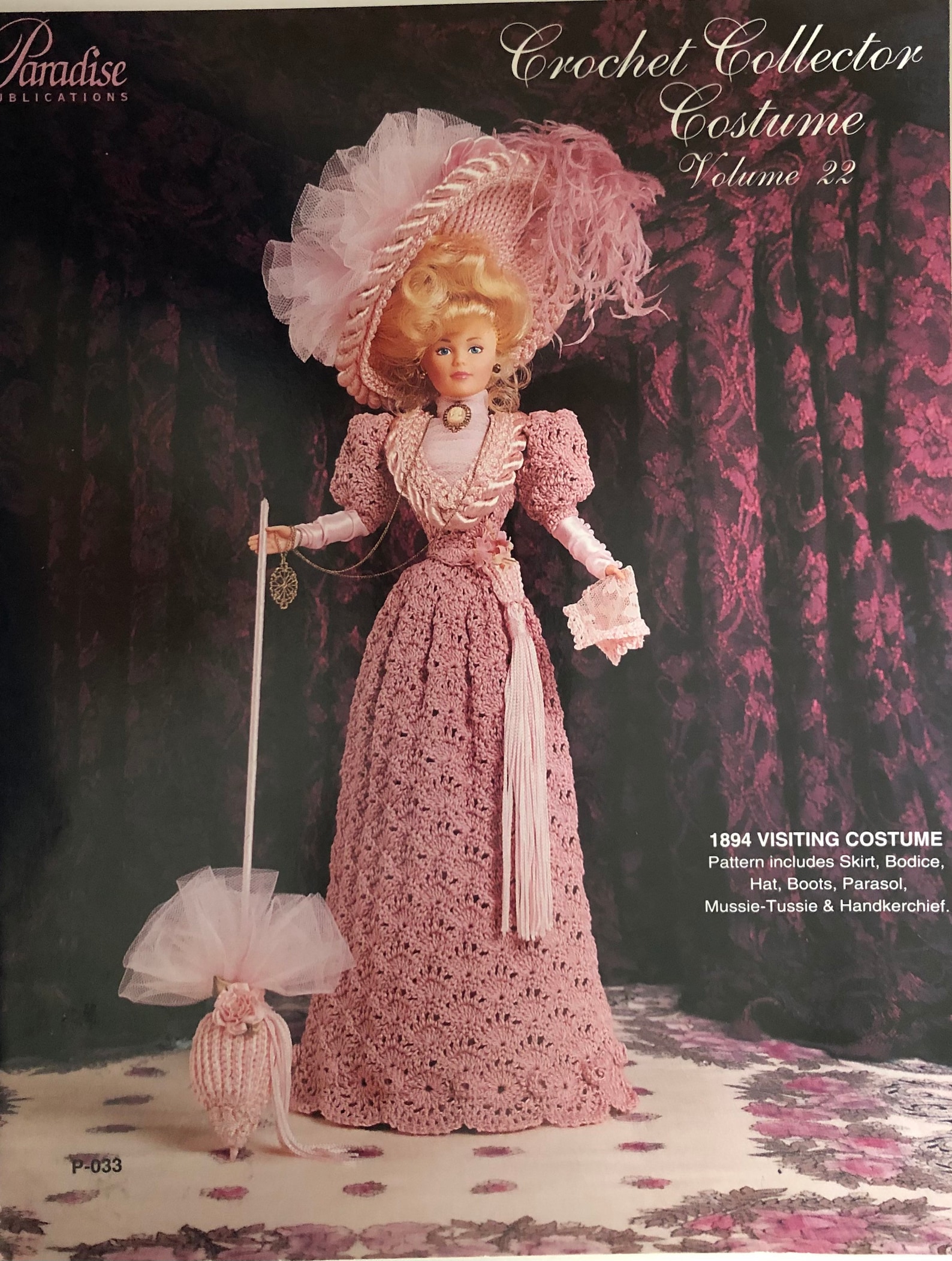 Paradise Crochet Collector Doll Pattern 1894 Visiting Costume Volume 22