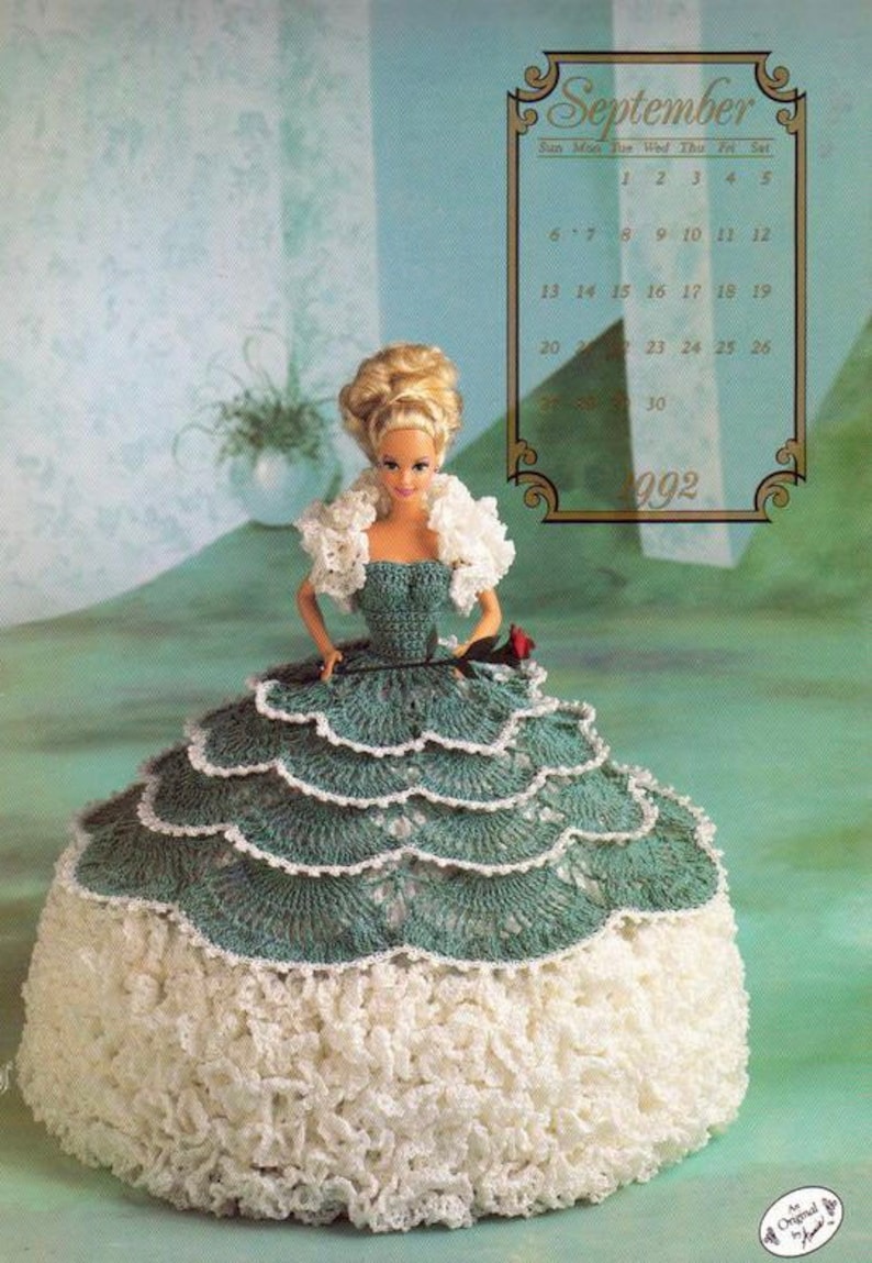 Annie's Attic Crochet Bed Doll Pattern September 1992 Cotillion