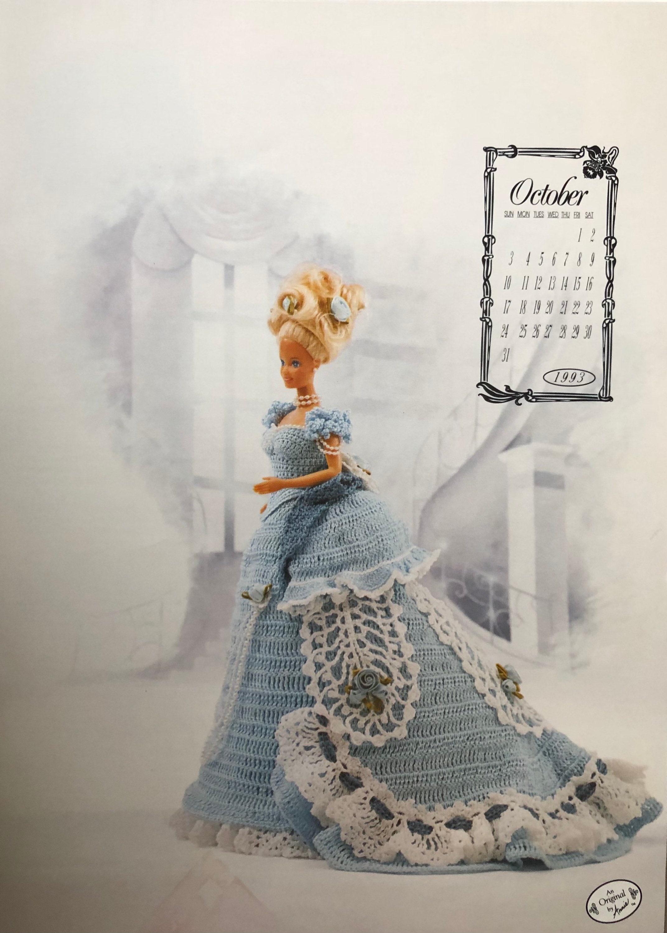 Annie's Attic Crochet Calendar Bed Doll Pattern October 1993 Victorian ...