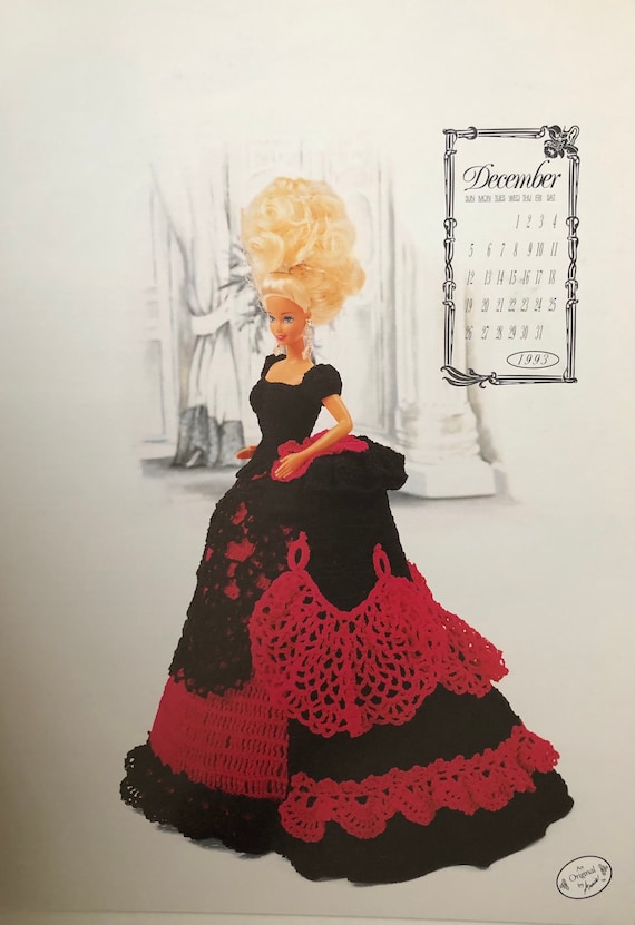 Annie's Attic Crochet Calendar Bed Doll Pattern December 1993 Victorian Barbie Doll Dress Original Pattern Damaged - Etsy Annie's Attic Crochet Calendar Bed Doll Pattern December 1993 Victorian Barbie Doll Dress Original Pattern Damaged - Etsy