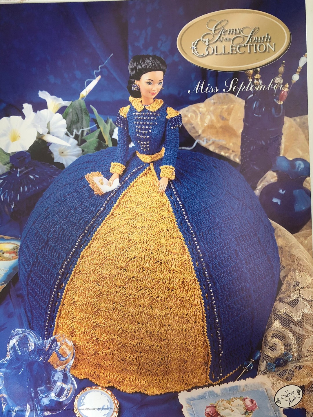 Annie's Attic Crochet Bed Doll Pattern Miss September Gems of the South