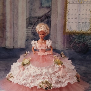 Annie's Attic Potter Crochet Bed Doll Pattern May 1997 Master Crochet The Royal Ballgowns Collection Barbie Doll Dress Original pattern