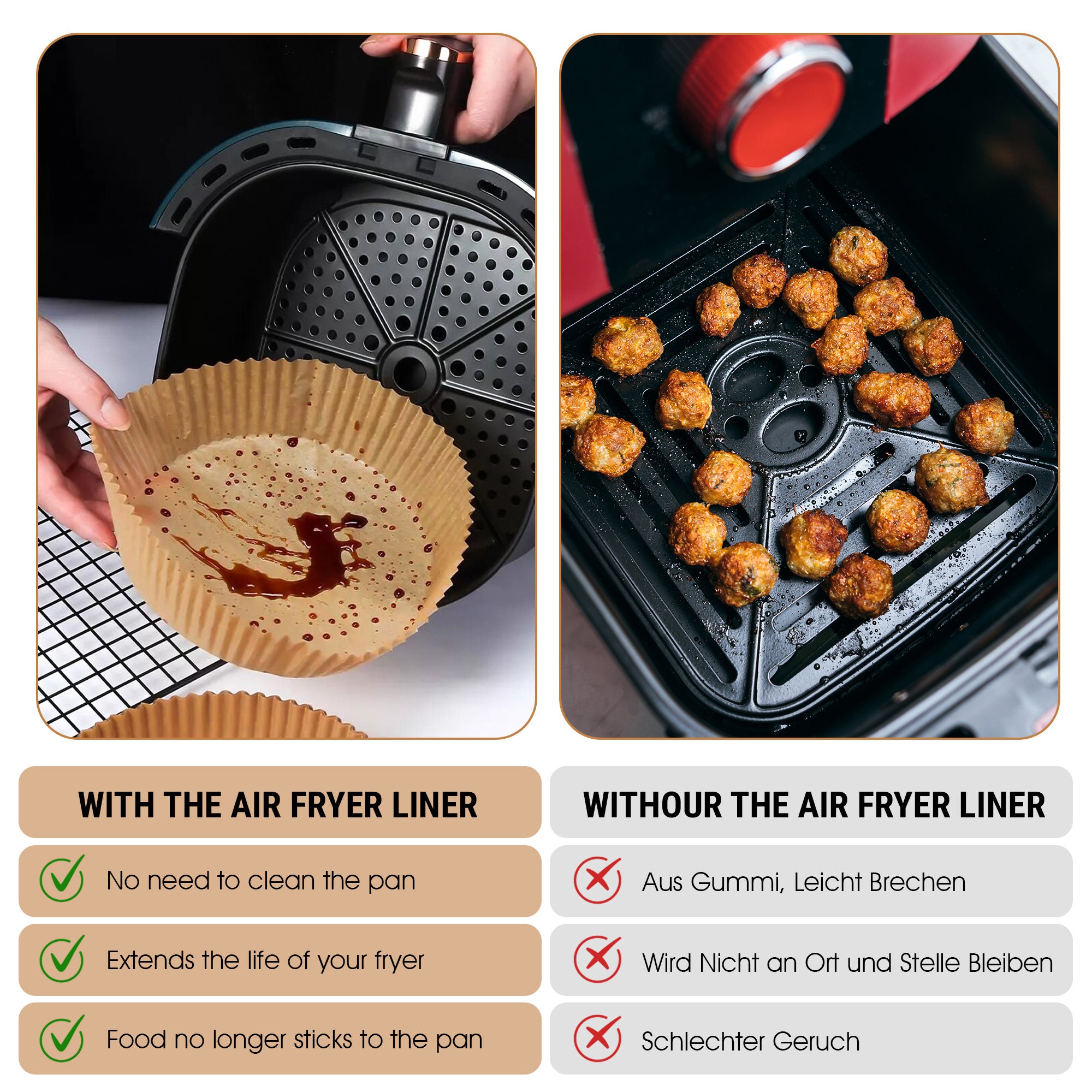  Crutello Air Fryer Cover with Storage Pockets for 5.5 Quart  Fryer - Small Appliance Dust Covers : Home & Kitchen