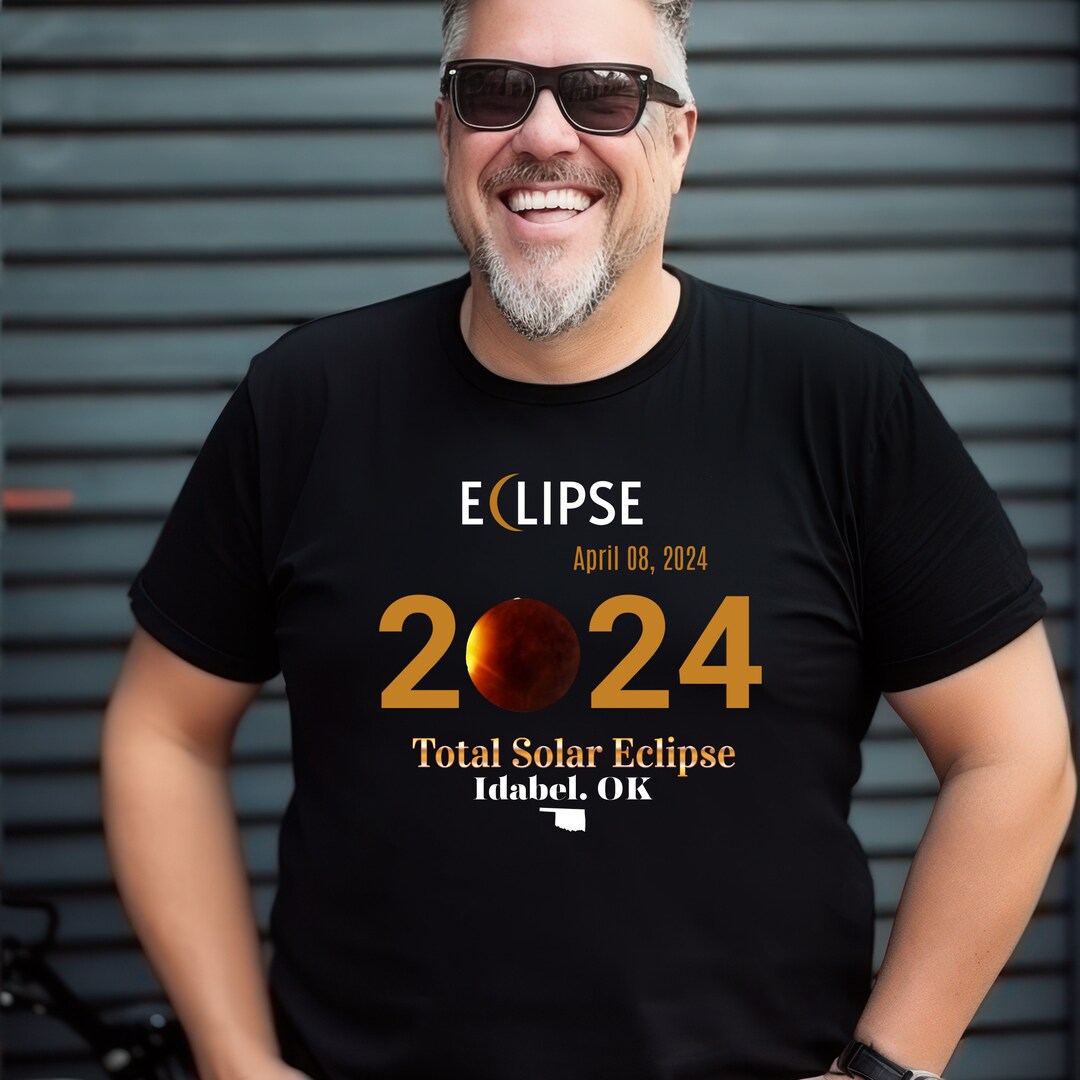 Solar Eclipse 2024 Idabel, OK 2024 Total Solar Eclipse Tshirt, Unisex